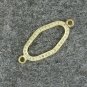 Pave Diamond Oval Necklace Connector 925 Silver Diamond Jewelry Connector Charm.