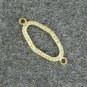 Pave Diamond Oval Necklace Connector 925 Silver Diamond Jewelry Connector Charm.
