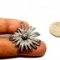 Pave Diamond flower Sparkle Charm Pendant 925 Silver Diamond Jewelry pandent
