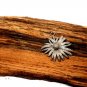 Pave Diamond Flower Pendant 925 Silver Diamond Floret Pendant Birthday Charm.