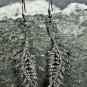 Natural Pave Diamond French Hook Leaf Earring 925 Silver Diamond Earring.