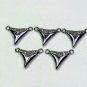 Pave Diamond Shark Tooth Charm Pendant 925 Silver Diamond Beach Holiday Pendant.