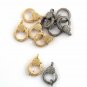 Pave Diamond Lobster Clasps 925 Silver Diamond Jewelry Findings Additional Clasp