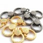 Pave Diamond Lobster Clasps 925 Silver Diamond Jewelry Findings Additional Clasp