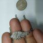 Pave Diamond Wing Charm Connector Findings 925 Silver Diamond Jewelry Connector