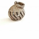 Natural Diamond Dome Pendant 925 Sterling Silver Beacon Necklace Birthday Gift. Natural Diamond Dome Pendant 925 Sterling Silver Beacon Necklace Birthday Gift.