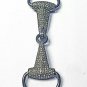 Pave Diamond Jewelry Connector 925 Silver Handmade Diamond Connector Charm.
