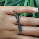 Natural Pave Diamond Angel Wing Ring Handmade 925 Silver Wedding Ring Gift. Natural Pave Diamond Angel Wing Ring Handmade 925 Silver Wedding Ring Gift.
