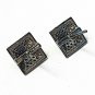 Pave Diamond Pyramid Stud Earring 925 Silver Egyptian Stud Earring Wedding Gift.