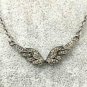 Angel Wing Necklace Pave Diamond Pendant 925 Silver Diamond Wing Pendant Gift.