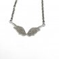 Angel Wing Necklace Pave Diamond Pendant 925 Silver Diamond Wing Pendant Gift.