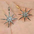 Pave Diamond 1pc Star Charm Pendant 925 Silver Charm Pendant Valentines Present.