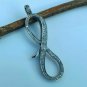 Pave Diamond Infinity Lobster Lock 925 Sterling Silver Diamond Lobster Findings.