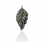 Pave Diamond Angel Wing Charm Pendant 925 Silver Diamond Jewelry Findings Supply