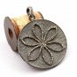Pave Diamond Flower Pendant 925 Silver Circle Diamond Pendant Valentines Gift.