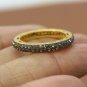 Natural Diamond Ring Band 925 Silver Pave Diamond Wedding Ring Proposal Gift.