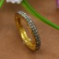 Natural Diamond Ring Band 925 Silver Pave Diamond Wedding Ring Proposal Gift.