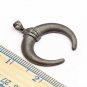 Pave Diamond Crescent Moon Pendant 925 Silver Handmade Valentines Moon Pendant.