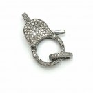 Lobster Clasps Findings Pave Diamond Lobster Clasps 925 Silver Clasps Finding N1