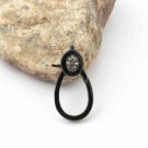 Pave Diamond Enamel Lobster Clasps 925 Silver Black Lobster Jewelry Findings.