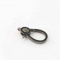 Pave Diamond Enamel Lobster Clasps 925 Silver Black Lobster Jewelry Findings.