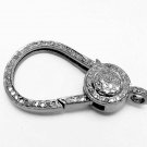 Pave Diamond Lobster Clasps 925 Silver Diamond Lobster Additional Fine Jewelry.