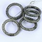 Pave Diamond Round Charm Lock 925 Silver Diamond Round Clasp Jewelry Findings.
