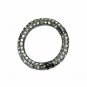 Pave Diamond Round Charm Lock 925 Silver Diamond Round Clasp Jewelry Findings.
