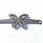 Pave Diamond Butterfly Shape Jewelry Connector 925 Silver Diamond Chain Findings