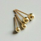 14k Solid Gold Ball Stud Piercing Minimalist Nose Ear Piercing Birthday Gift.