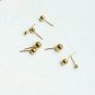 14k Solid Gold Ball Stud Piercing Minimalist Nose Ear Piercing Birthday Gift.