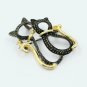 Cat Kitten Diamond Brooch 925 Silver Brooch&Pins Handmade Diamond Brooch Gift.