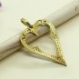 Natural Diamond Heart Shape Pendant 925 Silver Handmade Boho Pendant Gift Charm.