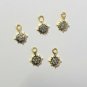Pave Diamond Sun Minimalist Pendant Finding For Women 925 Sterling Silver