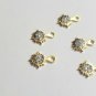 Pave Diamond Sun Minimalist Pendant Finding For Women 925 Sterling Silver