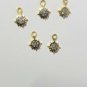 Pave Diamond Sun Minimalist Pendant Finding For Women 925 Sterling Silver