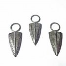 Arrowhead Spike Pendant 925 Silver Pave Diamond Wholesale Pendant Findings Gift.