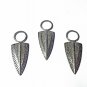 Arrowhead Spike Pendant 925 Silver Pave Diamond Wholesale Pendant Findings Gift.