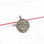 Round Disc Pendant Pave Diamond 925 Silver Jewelry Findings Diamond Findings.