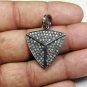Pave Diamond Arrow Head Pendant 925 Silver Pendant Arrow Sparkle Charm Necklace.