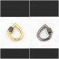 Pave Diamond Drop Carabiner Lock 925 Silver Lock Additional Jewelry Connector.