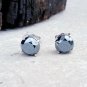 Black Spinel Stud Earring 925 Sterling Silver Earring For Birthdays Gift #NS1651
