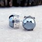 Black Spinel Stud Earring 925 Sterling Silver Earring For Birthdays Gift #NS1651