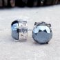 Black Spinel Stud Earring 925 Sterling Silver Earring For Birthdays Gift #NS1651