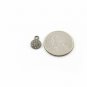 Pave Diamond Disc Charm Pendant 925 Sterling Silver Jewelry Additional Findings.