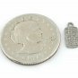 Pave Diamond Rectangle Charm Pendant 925 Sterling Silver Jewelry Findings Gift.