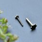 14k Solid Gold Tiny Trinity Nose Piercing Body Piercing Nose Ear Stud Lip Stud.
