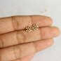 14k Solid Gold Snowflake Ear Piercing Dainty Gold Nose Ear Piercing Jewelry Gift