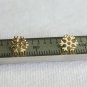 14k Solid Gold Snowflake Ear Piercing Dainty Gold Nose Ear Piercing Jewelry Gift