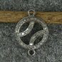 Pave Diamond Ball Connector 925 Silver Diamond Tennis Ball Jewelry Connector.